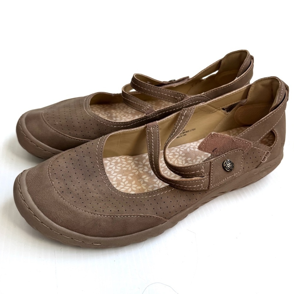 JBU by Jambu Fawn Taupe Mary Jane Flats size 12